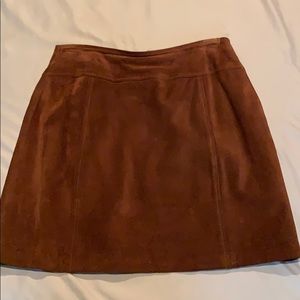 Ladies suede skirt